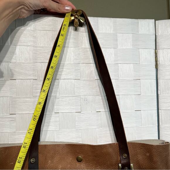 Jill's Homestead The Tote Bag Rose Gold Tassel Genuine  Leather Look Rural Nice - Picture 13 of 15